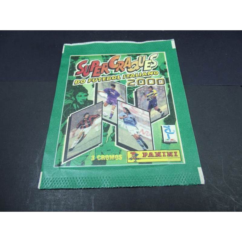 Envelope Lacrado Panini Brasil de figurinhas Super craques do futebol italiano 2000
