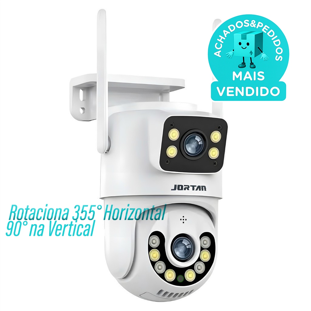 Câmera De Segurança a Prova de água Lente Dupla APP YOOSEE IP66 Camera IP WiFi 360