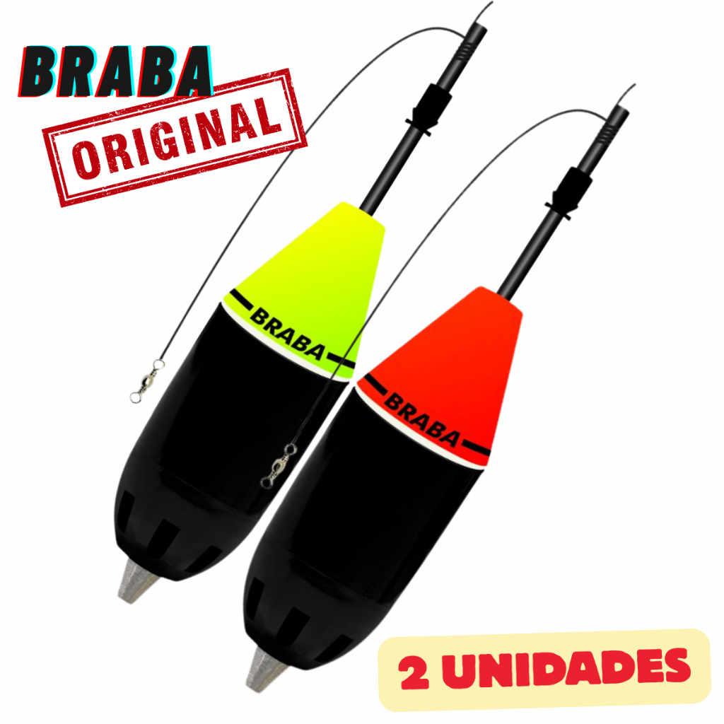 Boia cevadeira 47g jr pesca braba kit 2 unidades pesqueiro