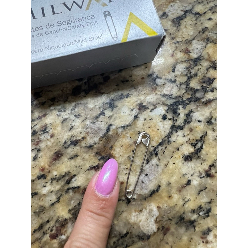 Alfinetes de Segurança 34mm Milward corrente - 144 unidades — imagem 2 de 2