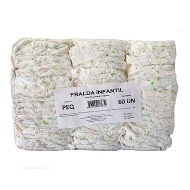 Fralda Infantil Com Pequenos Defeito 3x60=180 Unidades tamanho de P em Oferta na Shopee