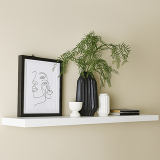 Prateleira Branca MDF Suporte Decoração Sala Quarto Banheiro Escritório em Oferta na Shopee