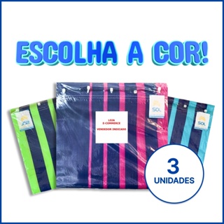 Refil Para Cadeira De Praia Kit 3 Unidades ESCOLHA A COR - NO KIT É MAIS BARATO em Oferta na Shopee