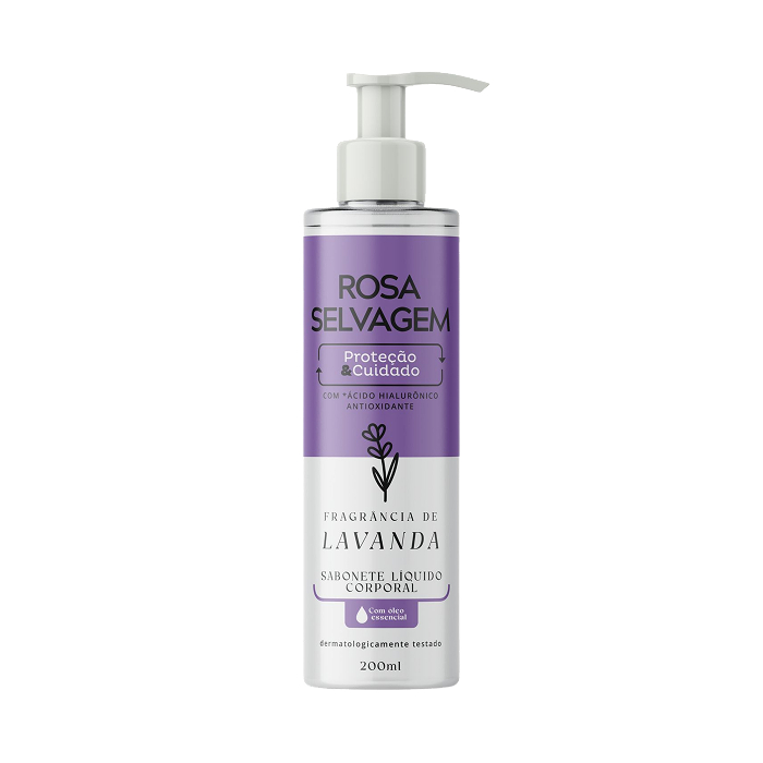 Sabonete líquido de Lavanda 200ml - Rosa Selvagem