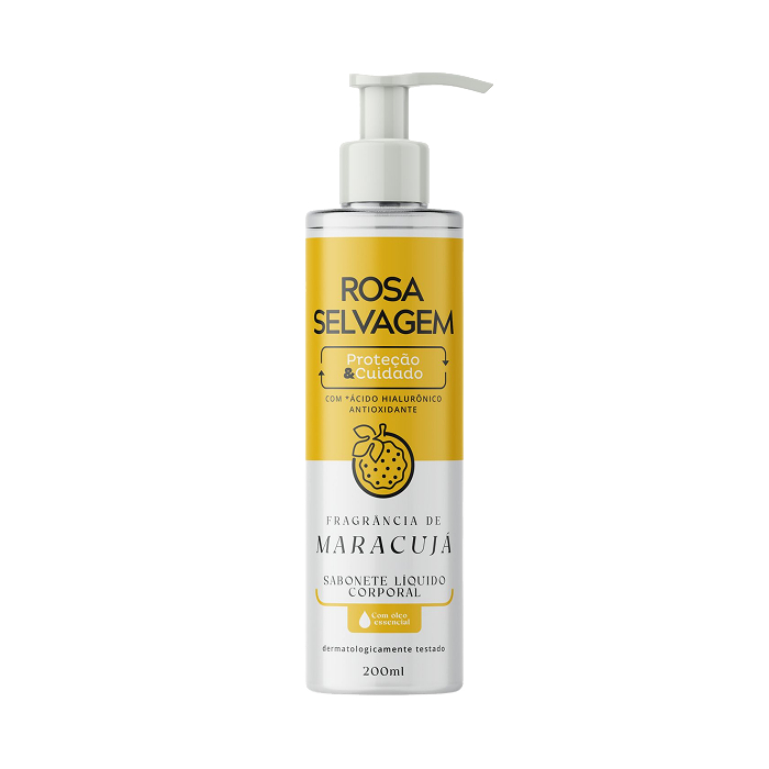 Sabonete líquido de maracuja 200ml - Rosa Selvagem