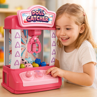 Máquina de Pelúcia Pegar Bichinhos Diversão Com Som e Luz Brinquedo Divertido em Oferta na Shopee