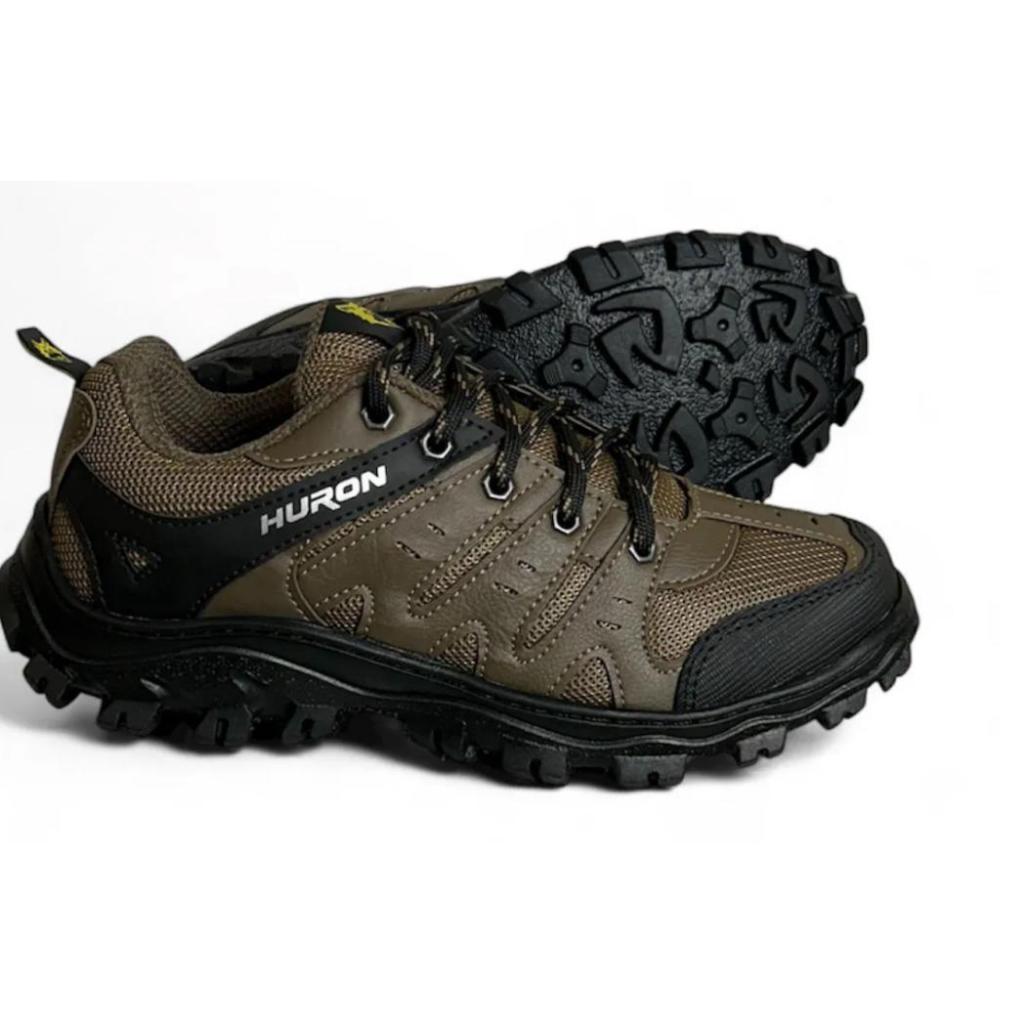 Tênis Adventure Masculino Marrom Material Sintético Resistente e  Confortável  solado Antiderrapante