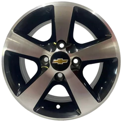 Kit 4 Rodas Aro 14 4x100 Gm Chevrolet Corsa Prisma Celta Preto com Diamantado Bicos de Brinde K27