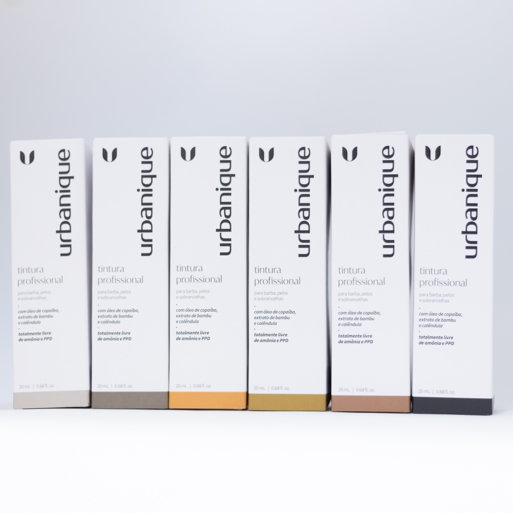 Tintura Coloração para Sobrancelhas, Cilios e Barba Urbanique Profissional Livre de PPD em Oferta na Shopee