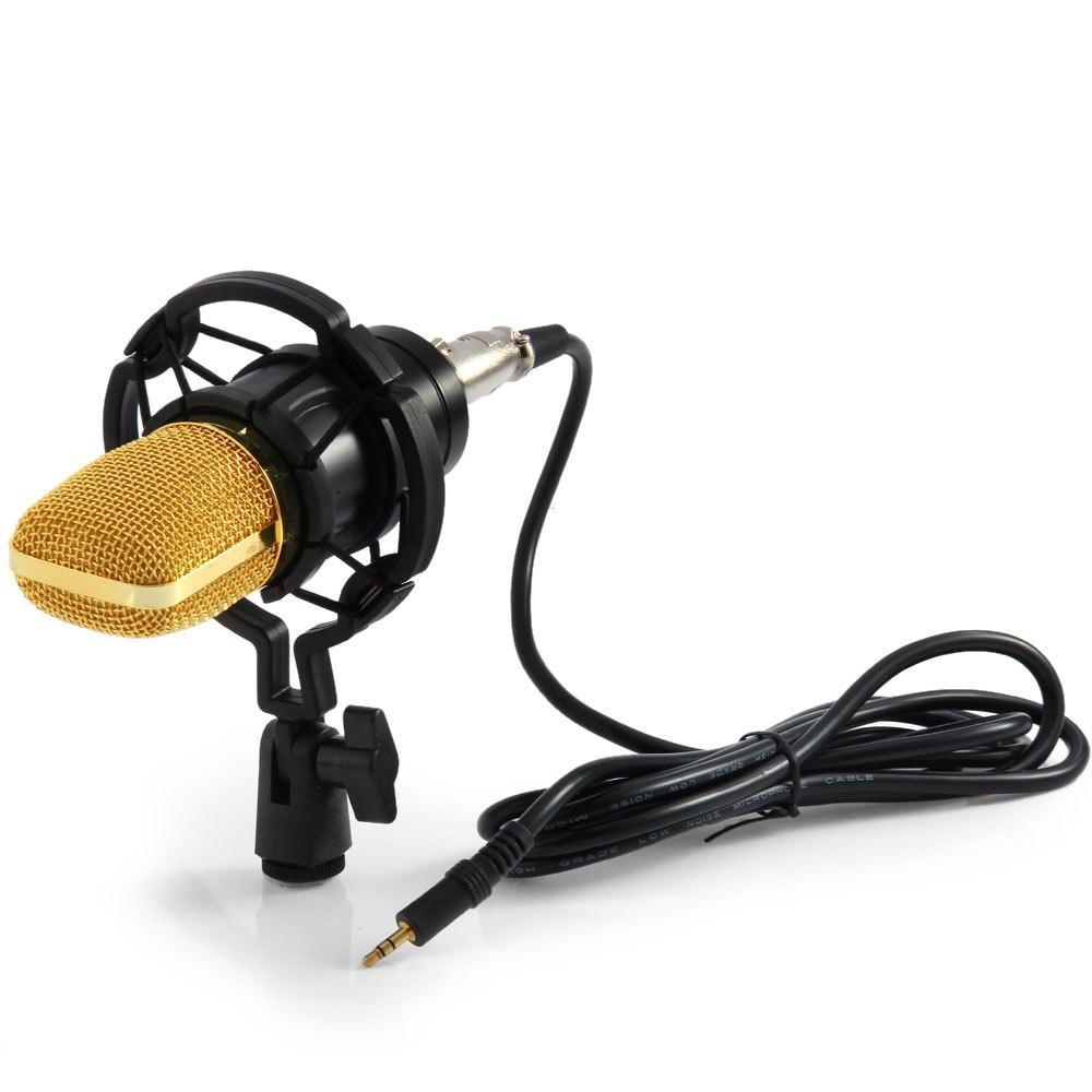 Microfone Condensador Omnidirecional Mx-700 - Preto