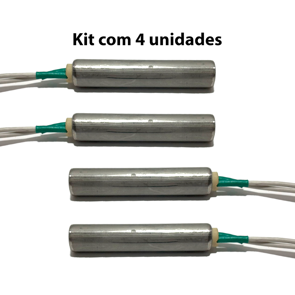 Resistência Cartucho 5/8 220V 300W 80mm Hot Stamping Prensa Térmica Alta Densidade