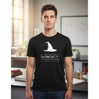 Camisetas Senhor Dos Anéis Gandalf Tabela Elemento Filmes