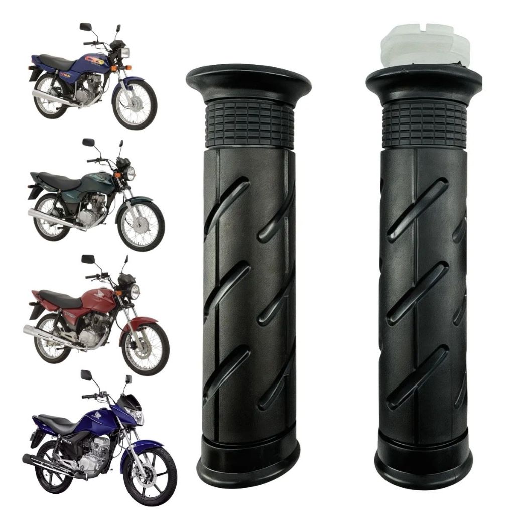 Par Manopla Punho Luvinha Com Roldana CG Titan 125 99/00 Titan 150 2004 Á 2013 em Oferta na Shopee