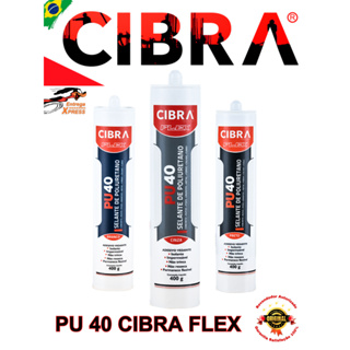 Pu 40 Cola Selante De Poliuretano Cibra Flex Adesivo 400g Branco / Cinza / Preto Vedante PU em Oferta na Shopee