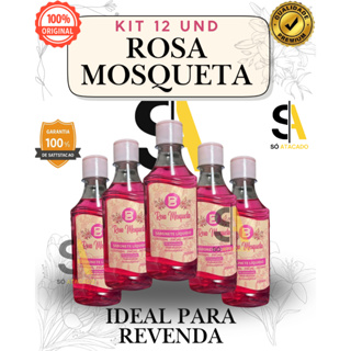 Kit 12 UND - Sabonete Líquido Rosa Mosqueta 200ml - Hidratante ,Antisséptico, Tira manchas - Baruc em Oferta na Shopee