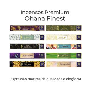 Incenso Ohana Finest Semi Massala Vegano Alta Perfumaria Queima Prolongada Embalagem com 15 Varetas cada. em Oferta na Shopee