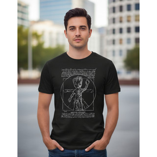 Camiseta T-Shirt I Am Groot Marvel Árvore Herói Algodão