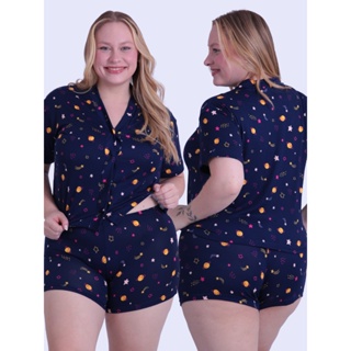 Pijama Plus Size Americano Miami Serve Amamentação em Oferta na Shopee