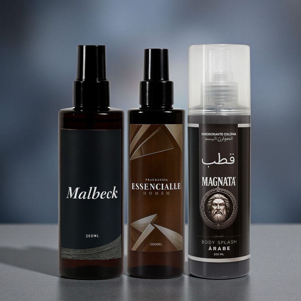 Trio Masculino Amadeirado Magnata + Malbeck + Essencialle 200 ml cada Para Homens Cheirosos em Oferta na Shopee
