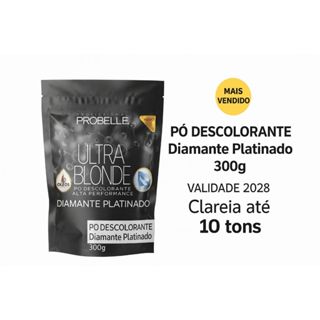 Pó Descolorante Diamante Platinado 300g em Oferta na Shopee