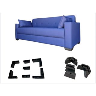 Kit 4X3  Elevadores 6CM CAMA BOX E BAU Sofá  Base Aumenta Altura Do Sofá Facilita Limpeza Resistente em Oferta na Shopee