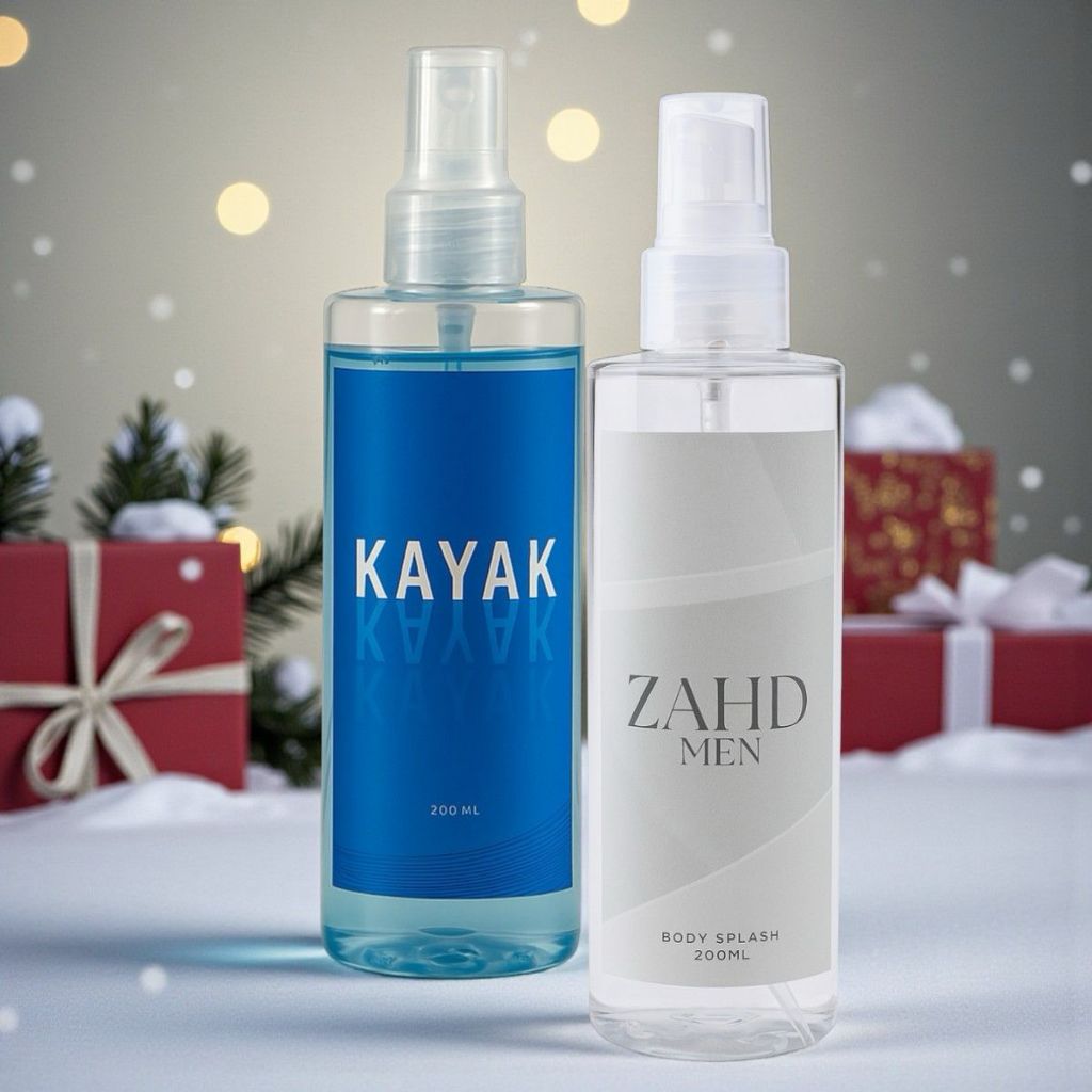 Dupla Natalina - Dois Body Splash Masculinos Zahd + Kayak Frescor e Elegância 200ml cada em Oferta na Shopee