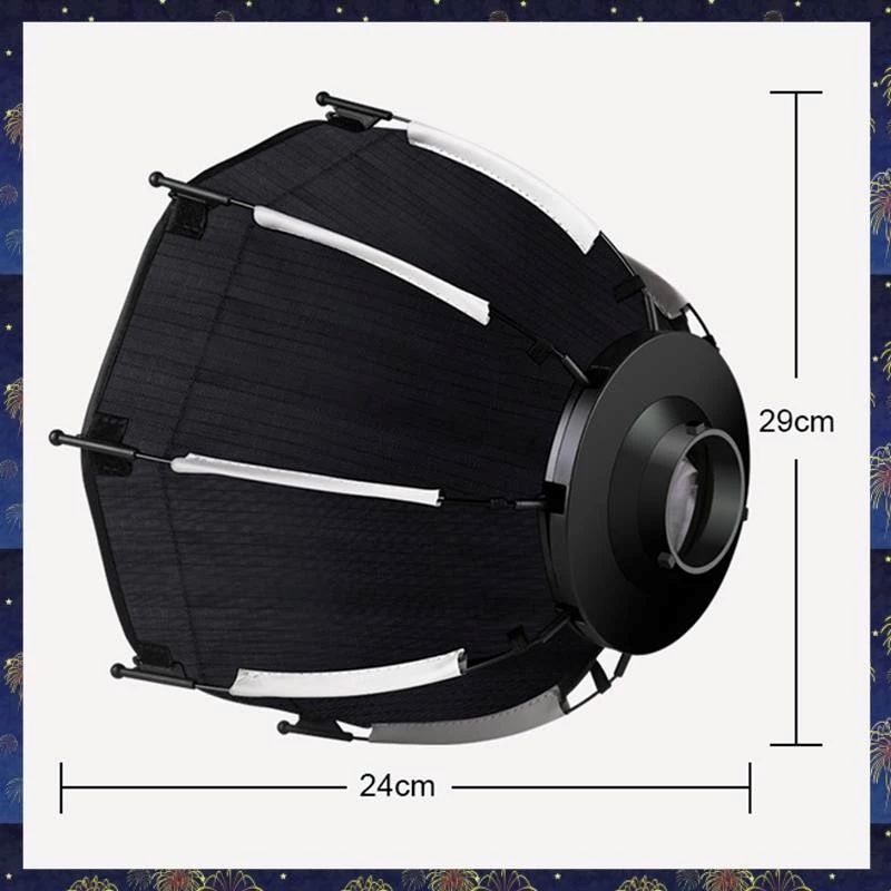 30cm Octogonal Softbox Mini Bowens Mount Liberação Rápida Honeycomb Grid Para ZU60 Ou M60 COB Fill Light Studio