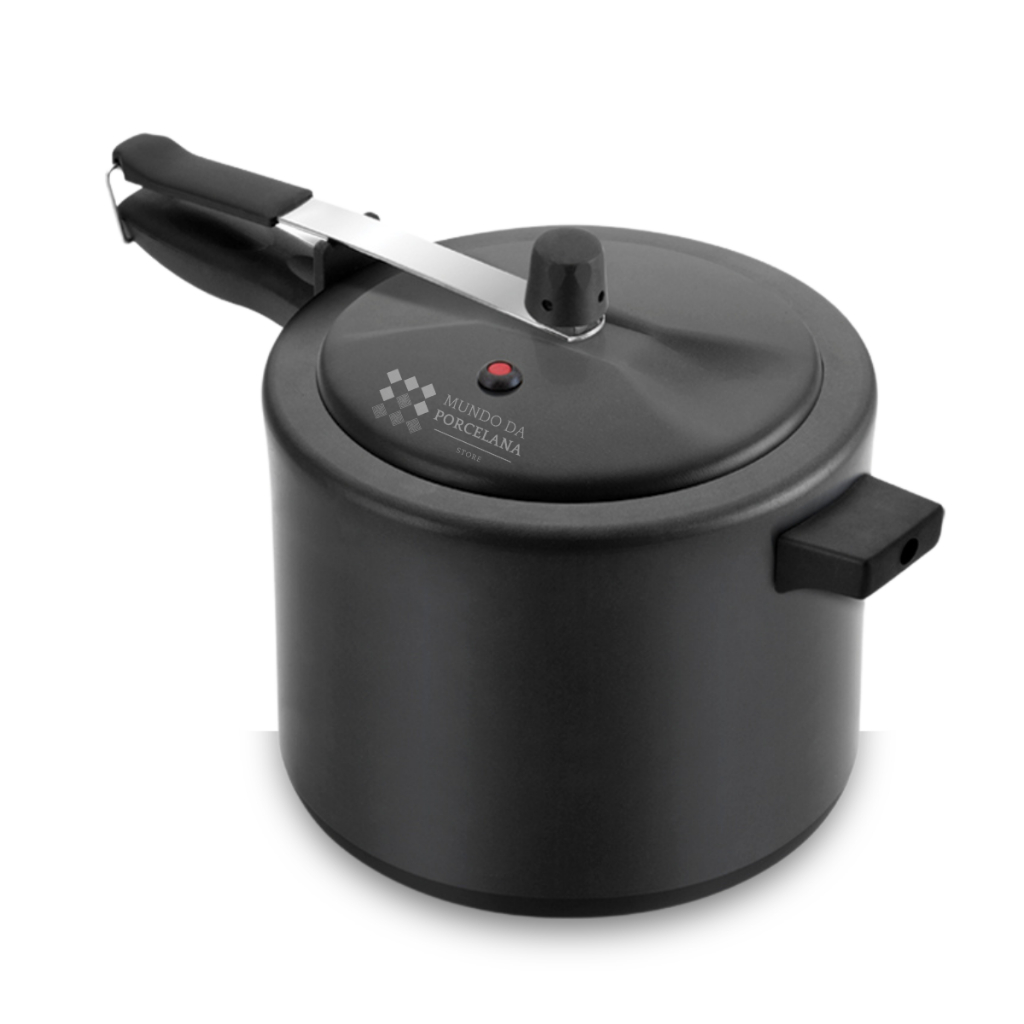 Panela De Pressão 4,5 Litros Preta Teflon Antiaderente Qualidade Premium em Oferta na Shopee