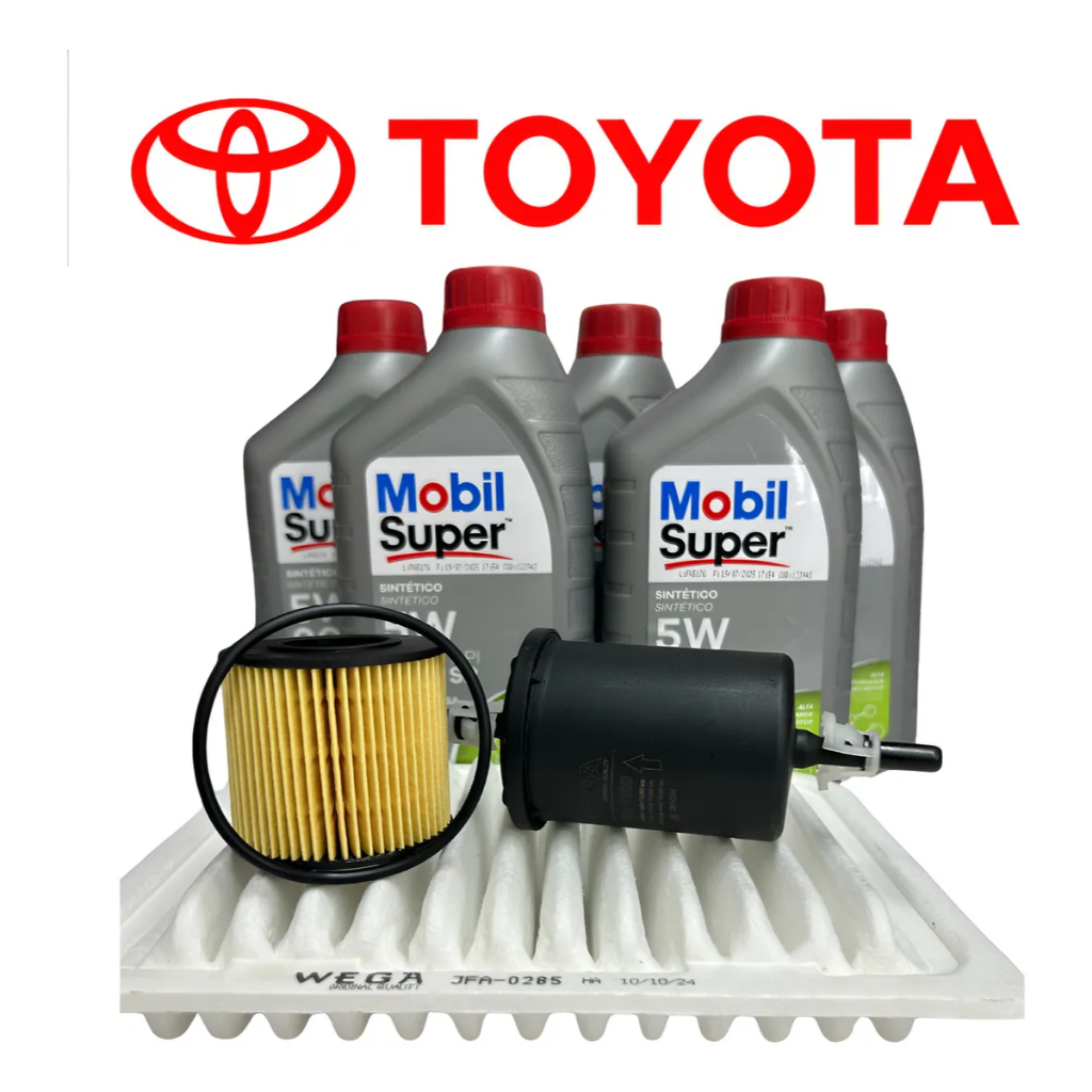Kit Revisão + Corolla Mobil 5w30 1.8 / 2.0 2010 Até 2019