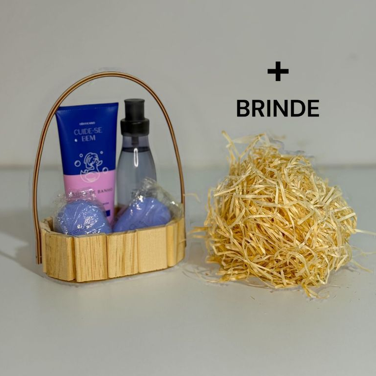 Kit 10 Cesta de madeira para presente Oval hidratante cosmeticos + PALHA em Oferta na Shopee