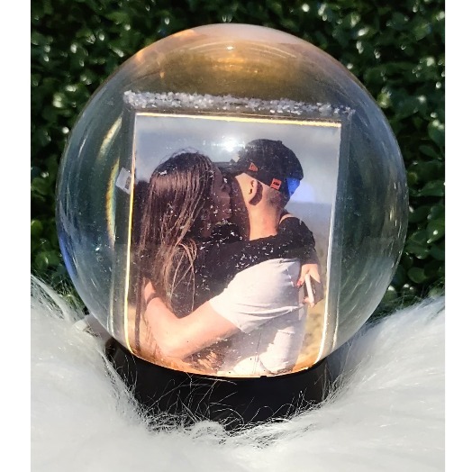 24 UNIDADES - Globo de Neve Personalizado – Um Toque Mágico Para Quem Você Ama!