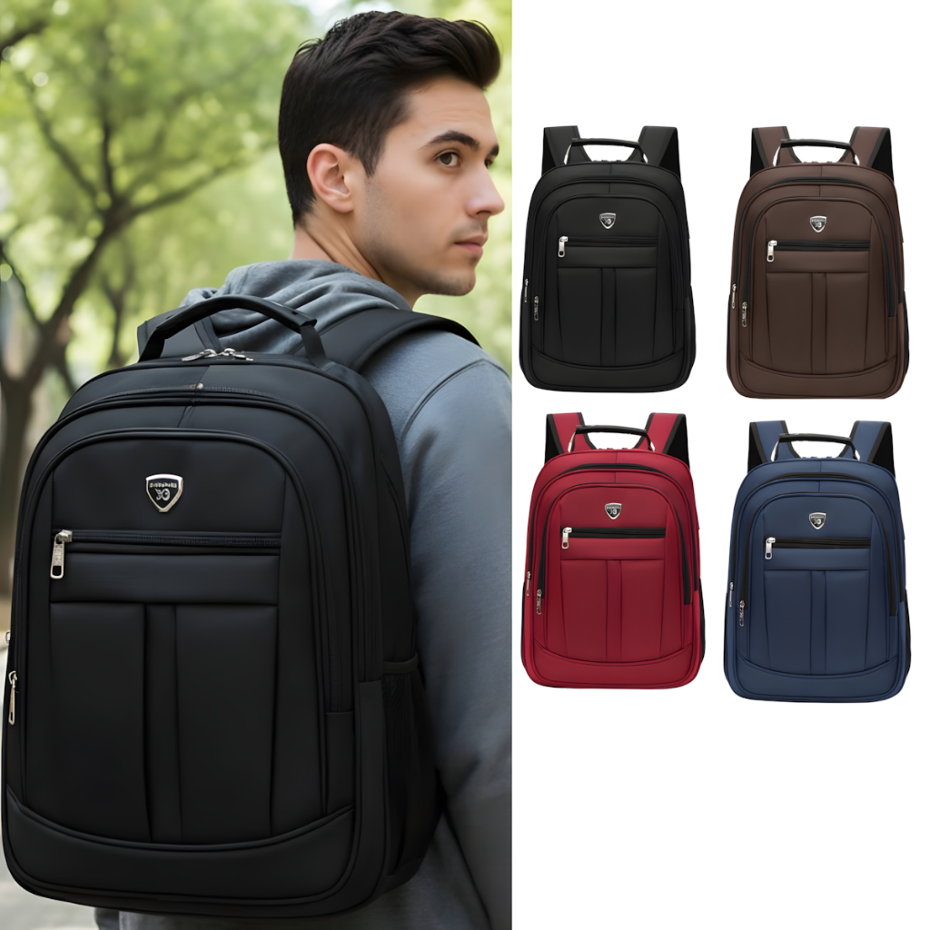 Mochila Executiva Xiaobang Zíperes Duplos Reforçada Grande Impermeável USB Trabalho Faculdade em Oferta na Shopee