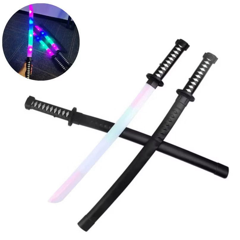 Brinquedo Espada Samurai Ninja Katana Com Efeito Som Infantil 70cm, Som de Batalha real e luzes, Kit com 1,2,4 e 10 und. em Oferta na Shopee