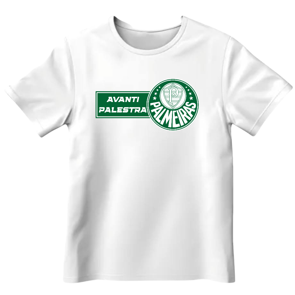 Blusa Infantil Camiseta Time Palmeiras Porco Avanti Criança Menino Menina