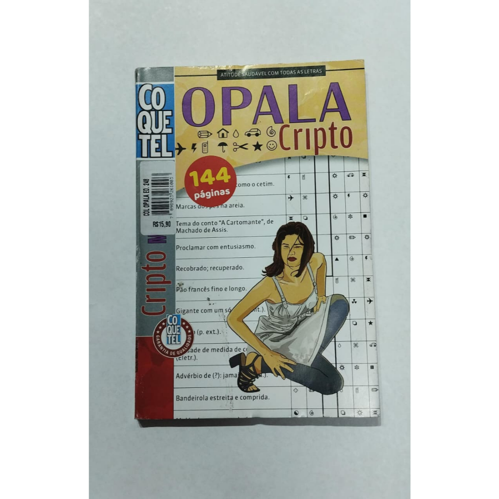 Revista encadernada Opala Cripto Coquetel 144 paginas em Oferta na Shopee