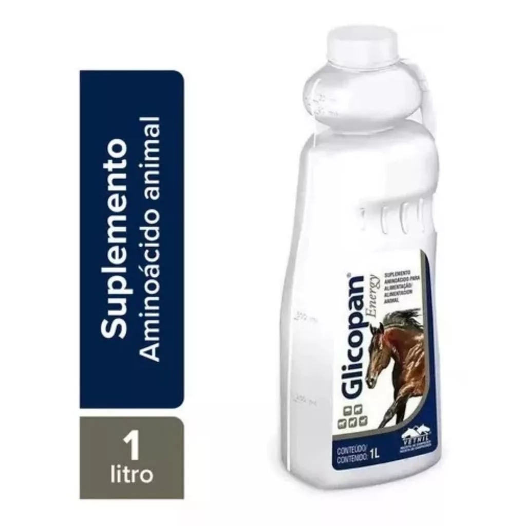 Glicopan Energy Equinos 1Litro - Suplemento Enegético Para Cavalos - Vetnil