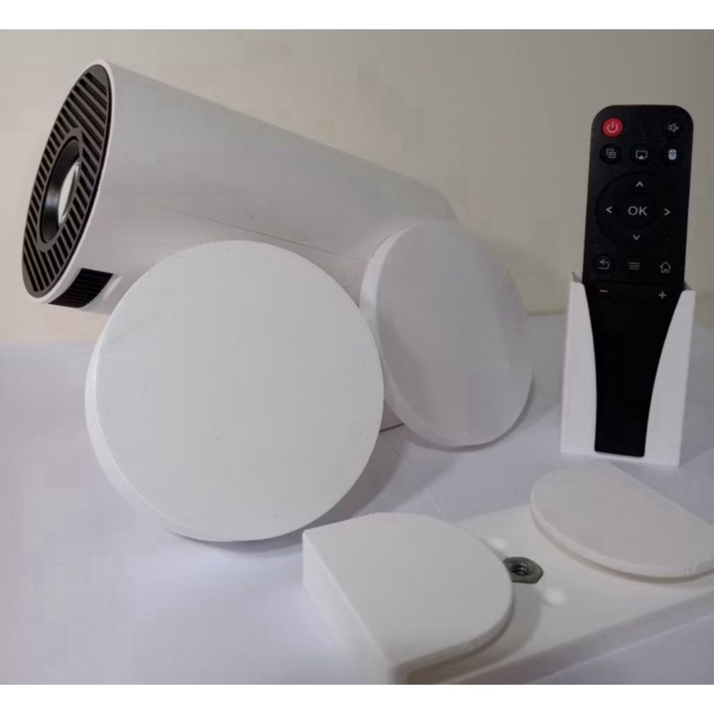 Kit 3 Peças para Projetor – Suporte + Protetor de Lente + Suporte Controle Envio Imediato