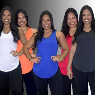 Kit 2 camisetas fitness - básica - tapa bumbum - academia - crossfit camisa feminina proteção uv 50+ em Oferta na Shopee