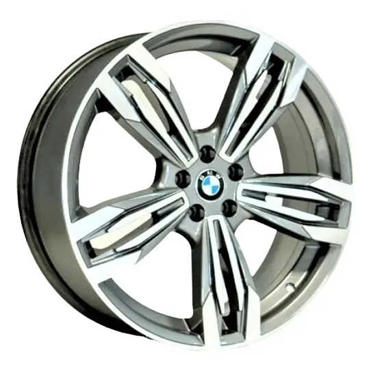 Kit 4 Rodas Aro 17x7,0 5x112 BMW M6 Grafite Diamantada Krmai R56