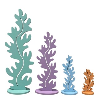 ALGAS FUNDO DO MAR KIT 4 PECAS COLORIDAS "MELHOR PREÇO "   ENVIO IMEDIATO em Oferta na Shopee