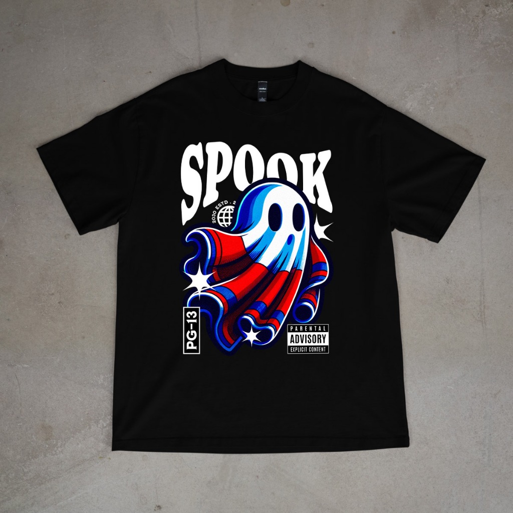 Camiseta Spook Fantasma Streetwear 100% Algodão Unissex