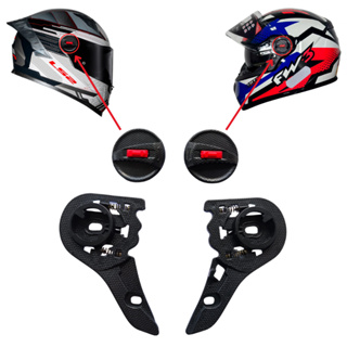 Kit 1/2/3 PARES  Reparo Completo Botão Fixação Viseira Ls2 Ff358 Helt Strada Fw3 Gt Texx Mormaii FF310 Preto em Oferta na Shopee