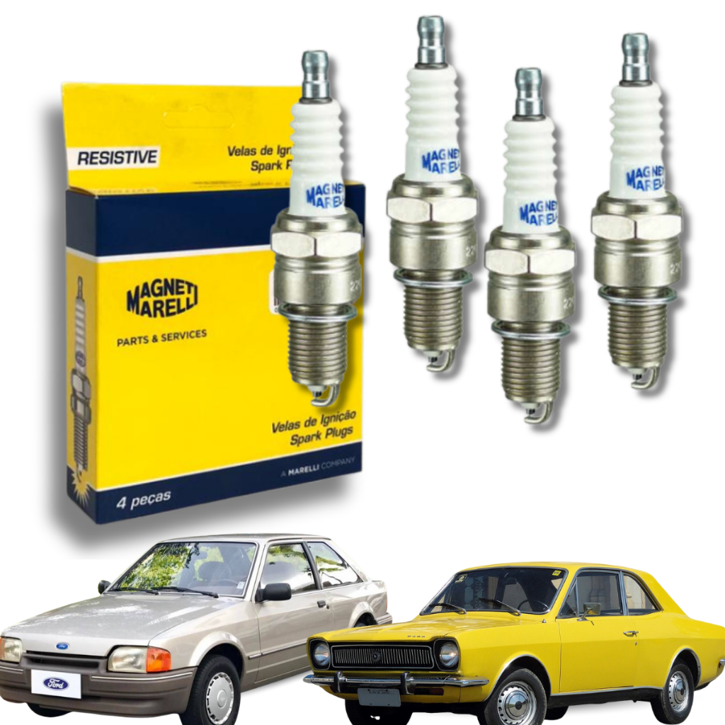Jg Velas Ignição Ford Escort Pampa Royalle Ap 1.6 1.8 2.0 Magneti Marelli