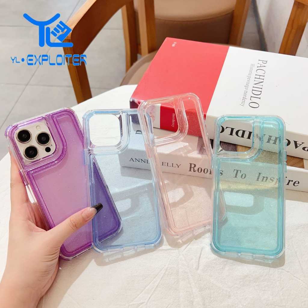 Capa anti impacto colorida com brilho Samsung A06 A15 A25 A26 S25 S25 PLUS S25 ULTRA (XTA) em Oferta na Shopee