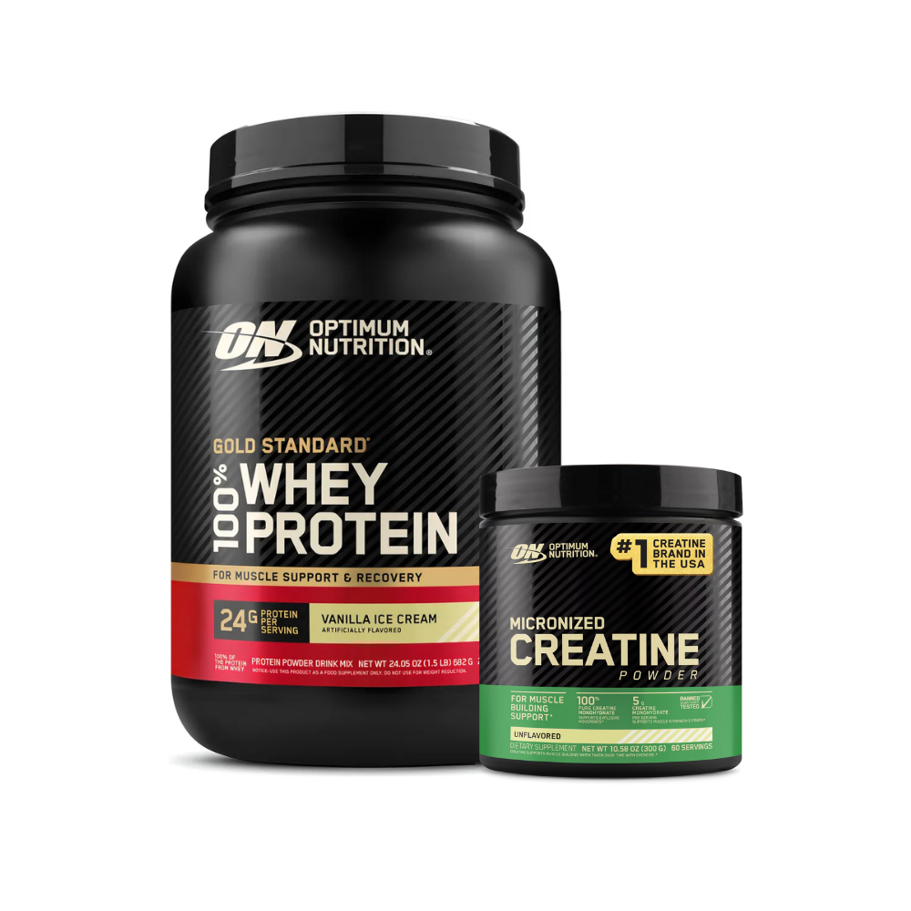 Kit Whey Protein 100% Gold Standard 669g + Creatine 300g Optimum Nutrition