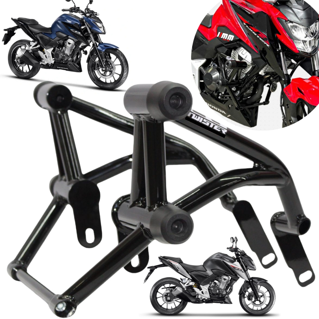 Protetor Stunt Race Cb 300 F Twister Honda slider proteçao motor e carenagem Street Cage Cb300