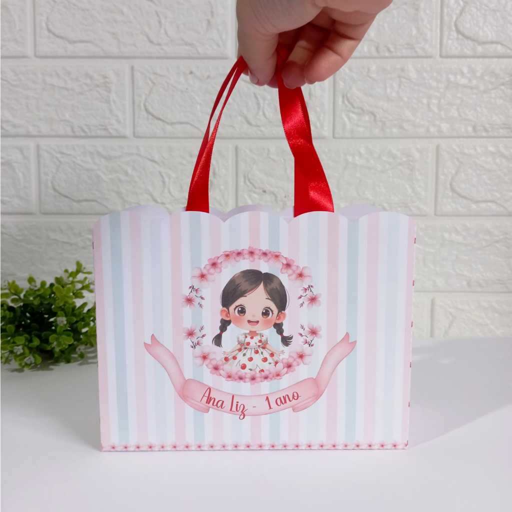 PEGUE E MONTE - Sacolinha Surpresa/Personalizada/ CEREJINHA Do Bolo Lembrancinha de Festa / Aniversário