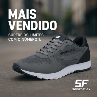 Tênis Masculino Esporte Fit Casual Caminhada Corrida Academia Leve Confortável Amortecedo…