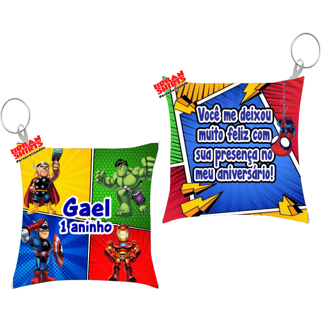Almochaveiros Lembrancinha Personalizada Aniversário Vingadores