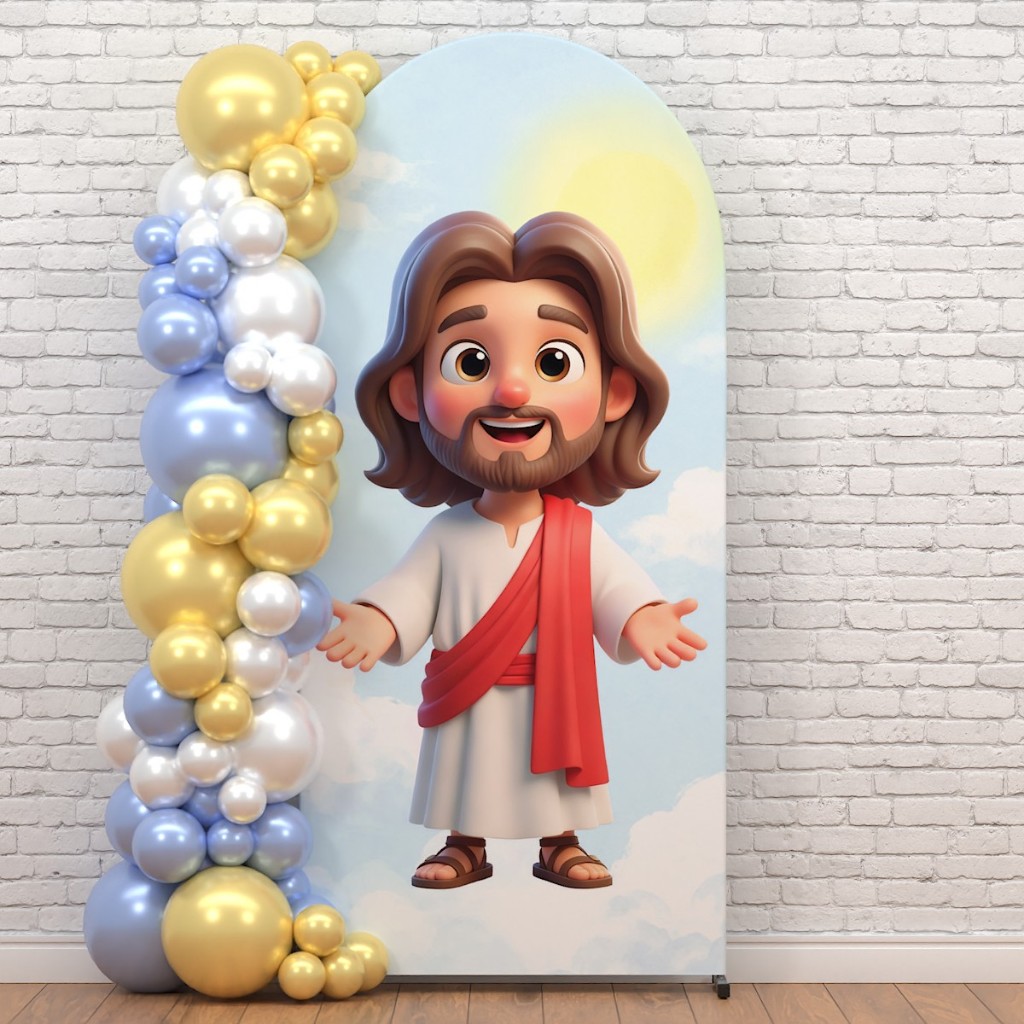 Capa Painel Romano 2x1m Decoração Cristã Religioso Sublimada Veste Fácil C/Elástico em Oferta na Shopee